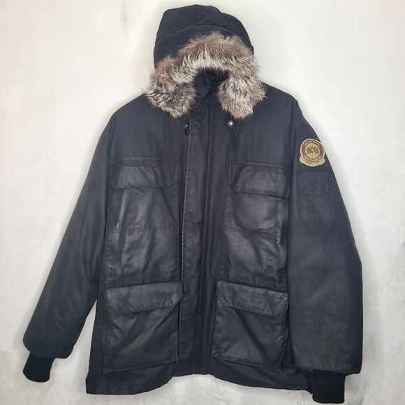 Canada Goose x Earnest Sewn 4565M Expedition Down Parka Jacket Fox Fur Size M - Picture 1 of 15